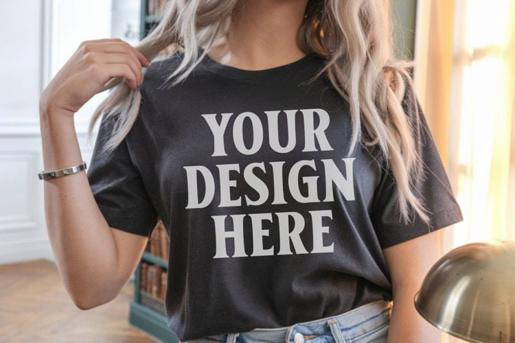 Comfort Colors 1717 Pepper T-Shirt Mockup
