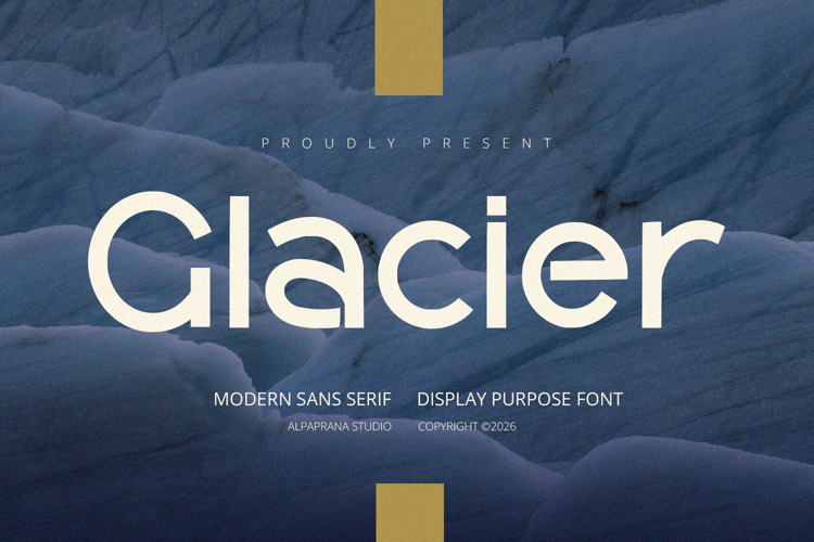 Glacier - Display Font