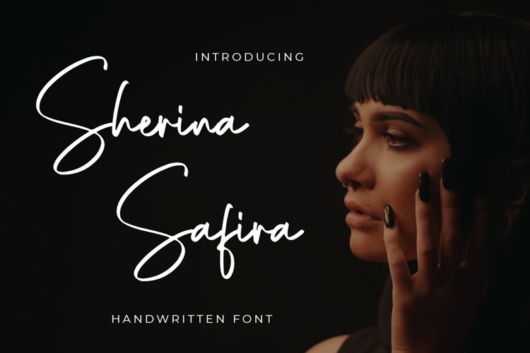 Sherina Safira - Handwritten Font example image 1