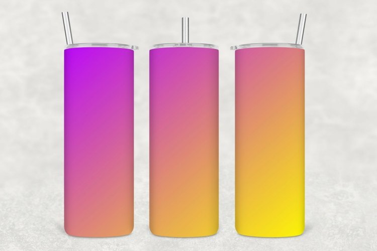 Magenta   Yellow Tumbler Wrap Sublimation