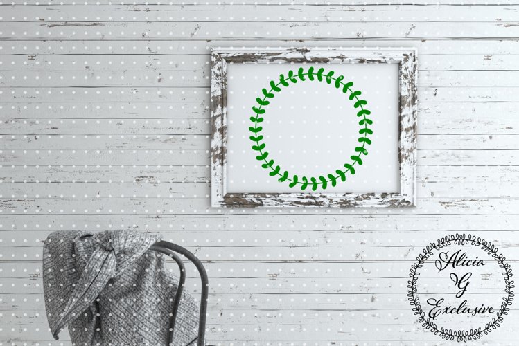 Wreath Monogram SVGs Image 22