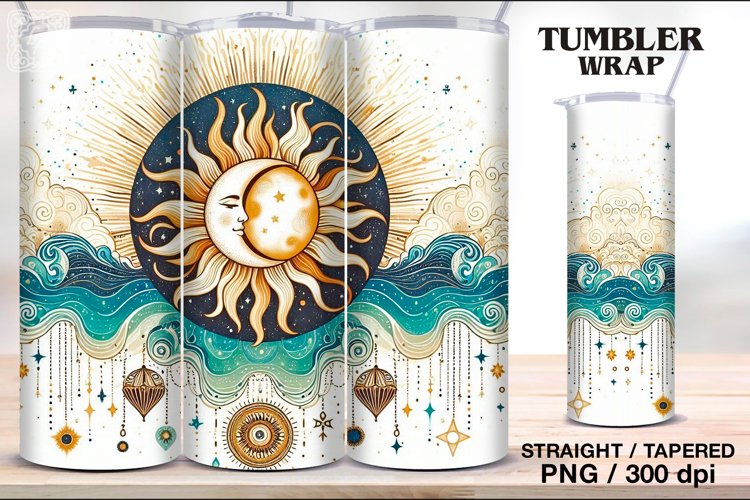 Day&Night Tumbler Sublimation, 20 oz Tumbler Wrap