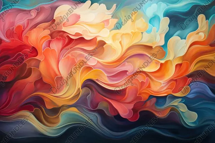 Abstract Painting Colors Background Wallpaper