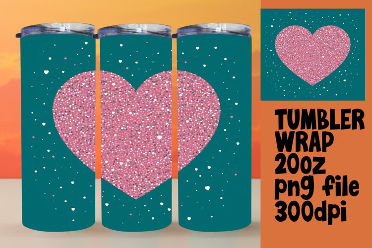 Tumbler Bliss with Heart Theme - Sublimation Fun