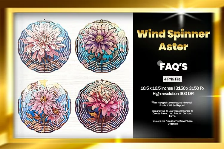 Aster Wind Spinner Sublimation - 04 Variations