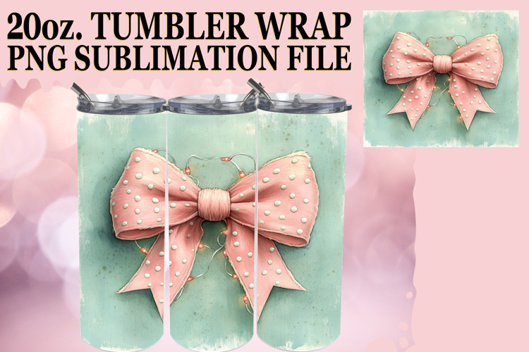 PRESENT OF HAPPINESS 20oz TUMBLER WRAP, Christmas