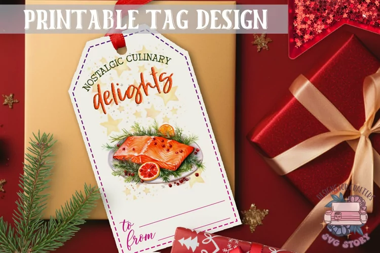 Watercolor Christmas Gift Tag Christmas Ornaments PNG