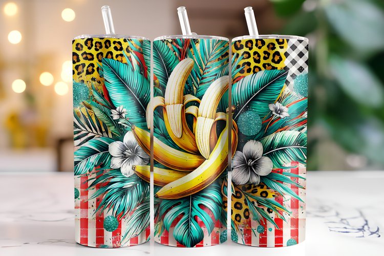 Banana Tumbler Wrap | Sublimation | Tumblers example image 1