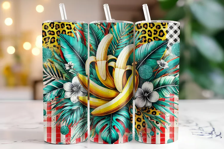 Banana Tumbler Wrap | Sublimation | Tumblers