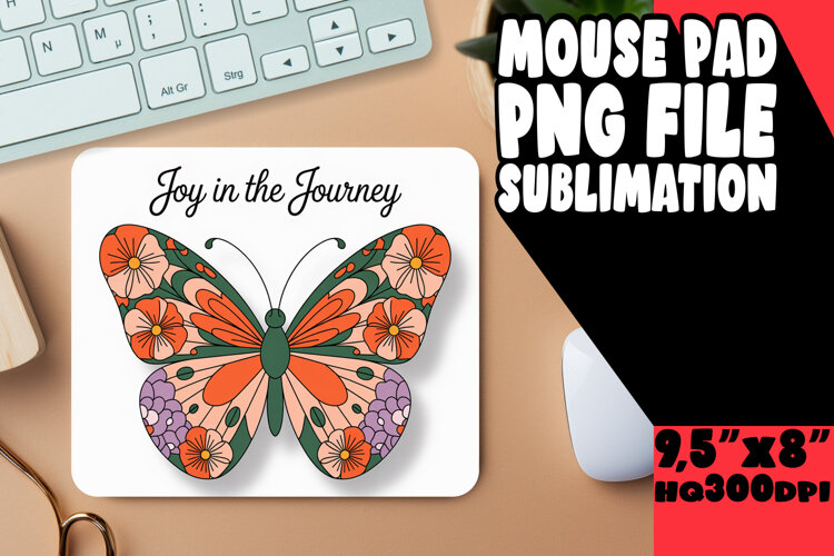 Sweet MOUSE PAD Magical Design, Butterfly example image 1