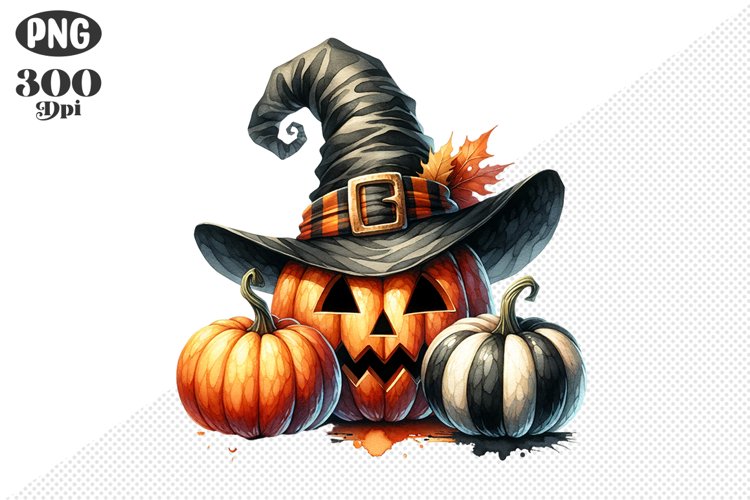 Halloween Pumpkins Sublimation - Clipart PNG Design