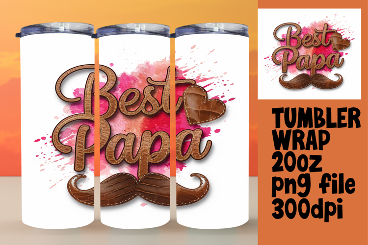20oz Tumbler Design for Home Decor , Father's Day example image 1
