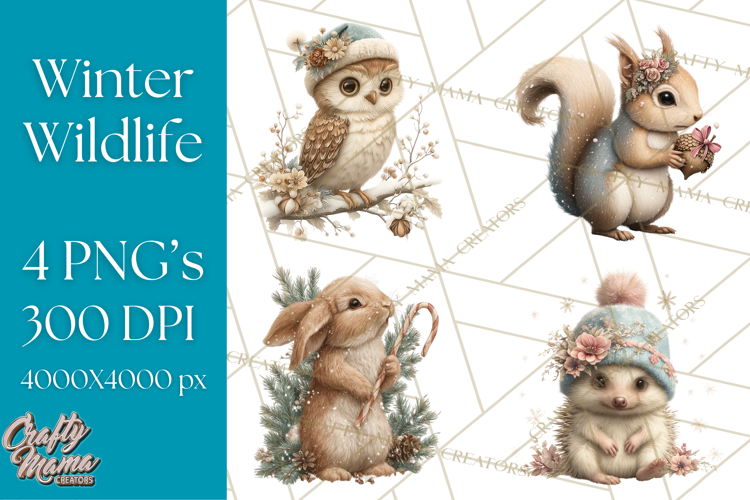 Winter Animals Clipart Image 13