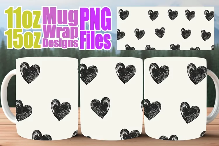 Sweet Sublimation Mug Pattern Joy
