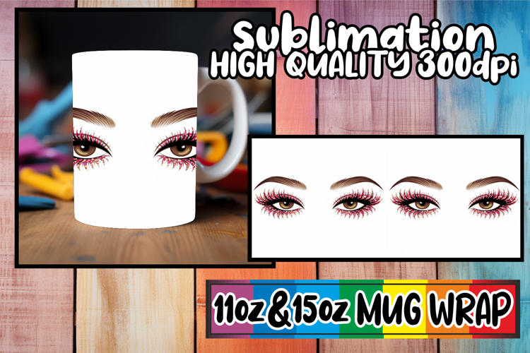 Timeless elegance sublimation print wrap, Woman Eyes