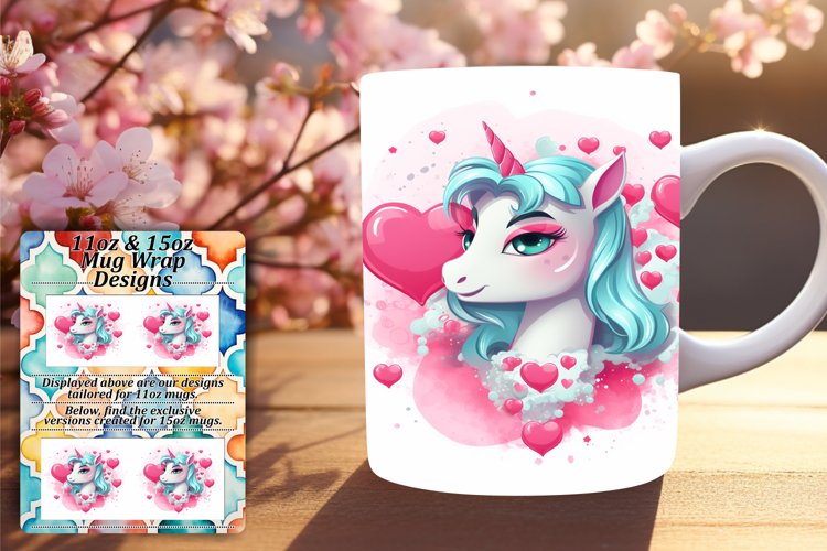 Mystical Horse Mug Wrap Sublimation example image 1
