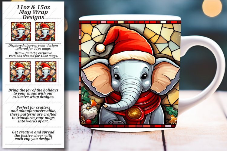 Yuletide Glass Mug Design: 11oz & 15oz example image 1
