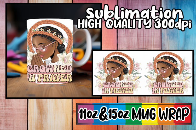 Heartwarming days sublimation print wrap, Praying Woman