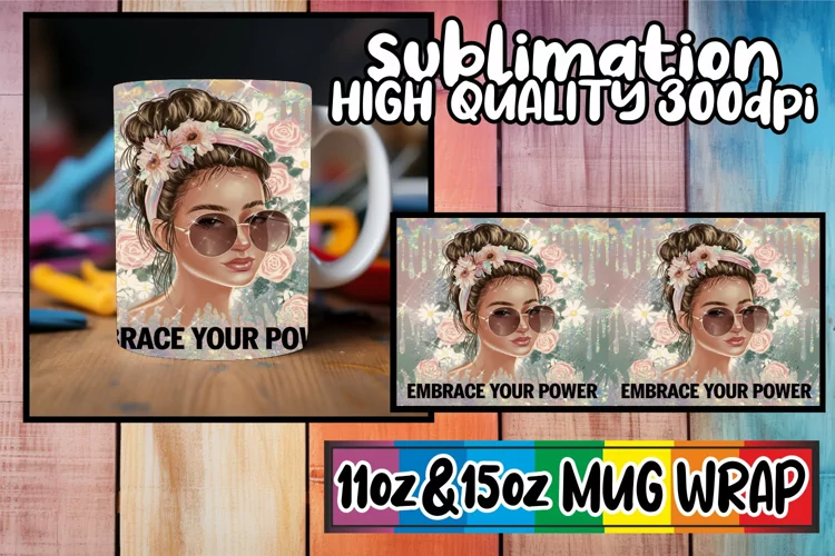 Uplifting spirits sublimation print wrap, Woman