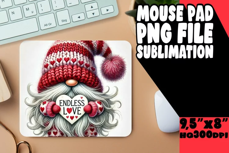 Sweet MOUSE PAD Magical Design, Gnomes