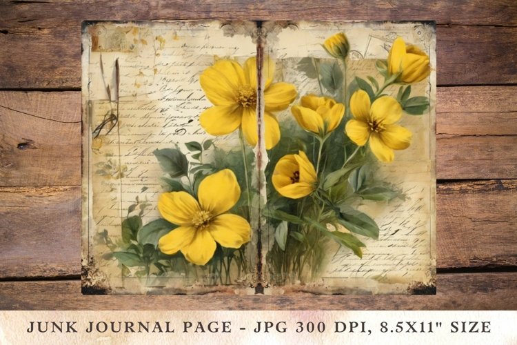 Printable Junk Journal Pages jasmine 4 example image 1