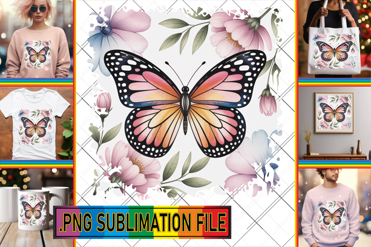 Unique TSHIRT Gift Ideas PNG, Butterfly