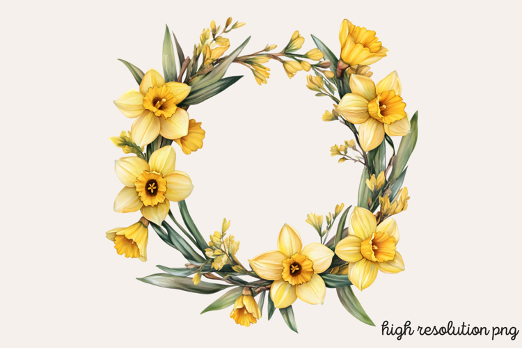 Daffodils Clipart Image 9