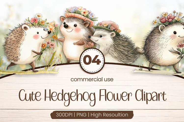 Cute Hedgehog Clipart
