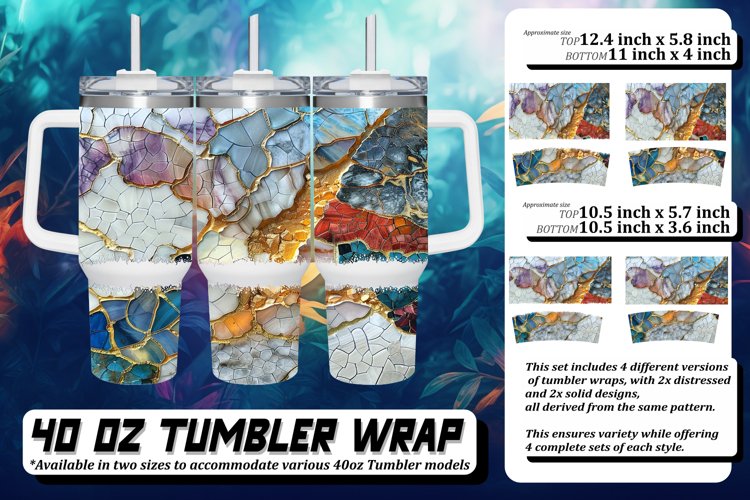 Glittery Garden Landscape Tumbler Wrap: Spring Sublimation