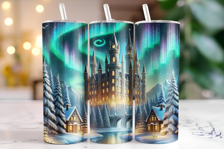 Castle Tumbler Wrap | Sublimation | Tumblers