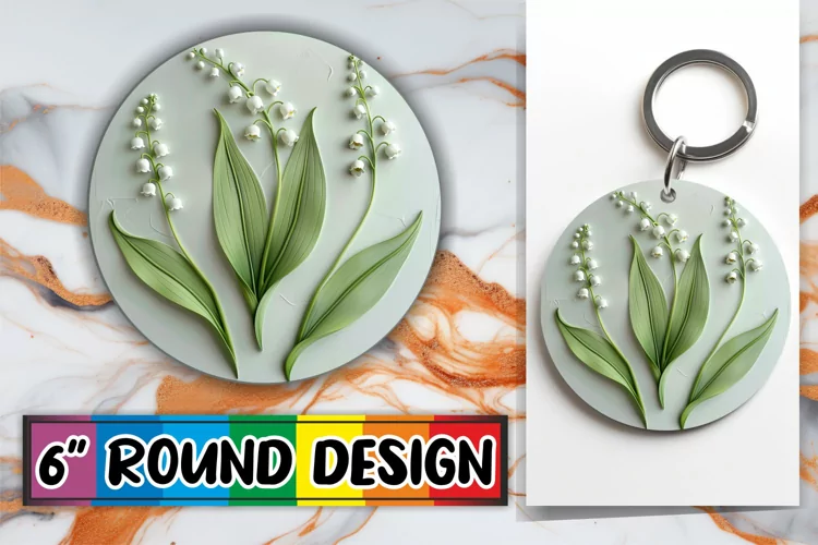 Elegant Bloom Paradise: 3D Circle Design Sublimation