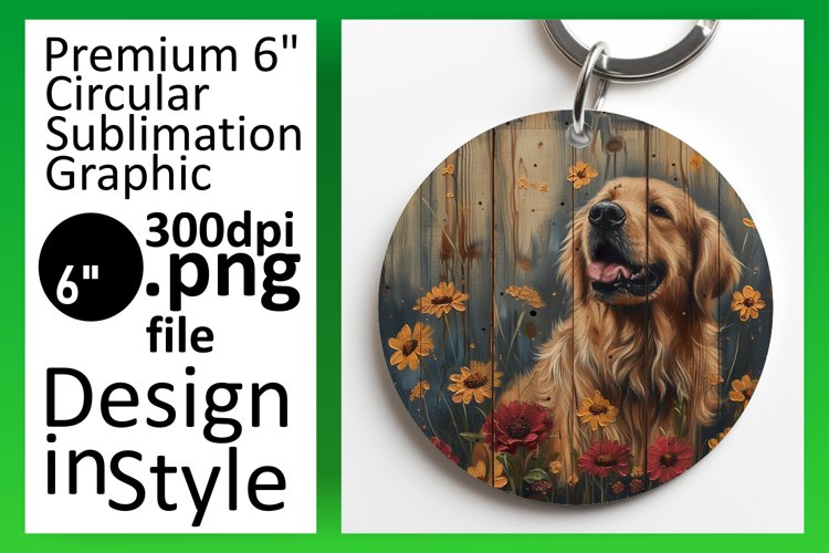 Cute Pup Keychain & Coaster Array example image 1