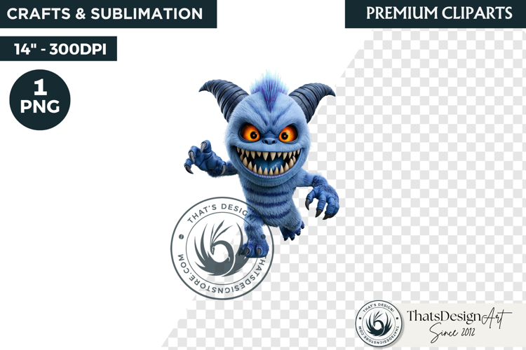 Halloween Little Monster Clipart Png, Spooky Cute Fantasy
