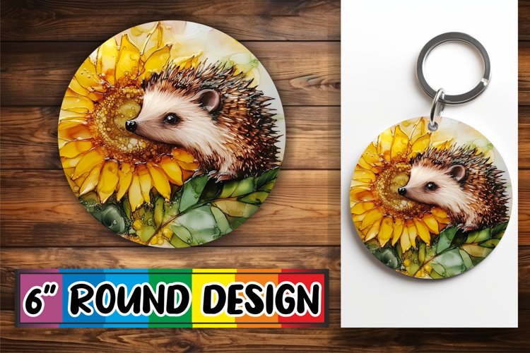 Cheerful Circle Keychain Magic, Animals