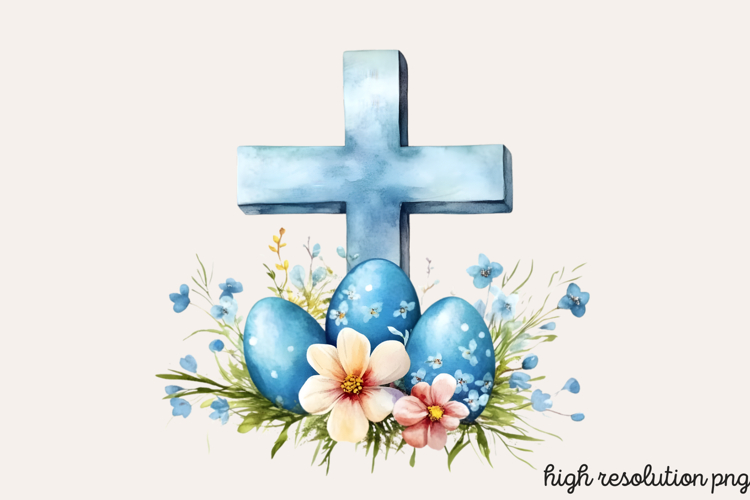 Easter Cross Clipart Image 9