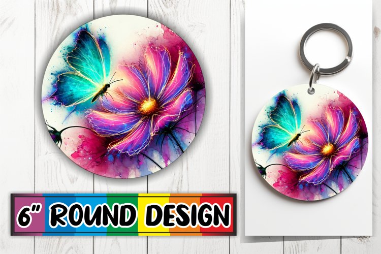 Enchanted Round Ornaments Magic, Butterfly