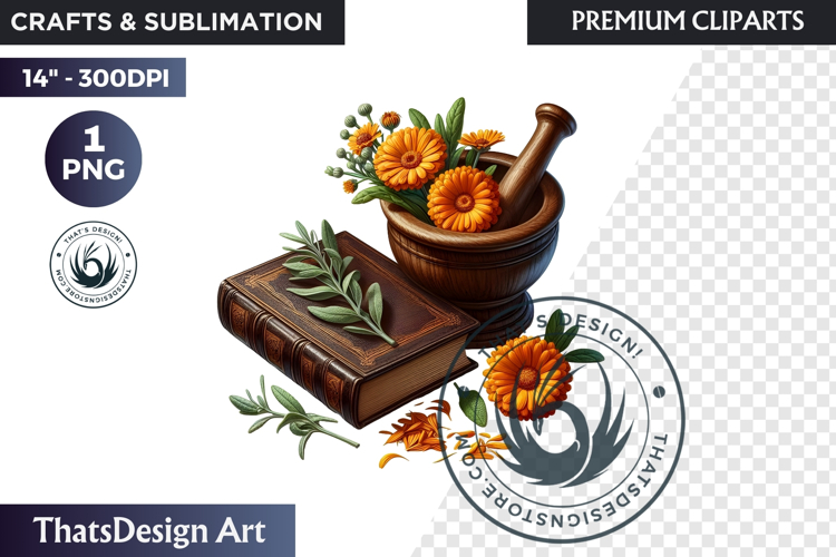 Medicinal Herbs clipart PNG, Apothecary Botanical Graphic