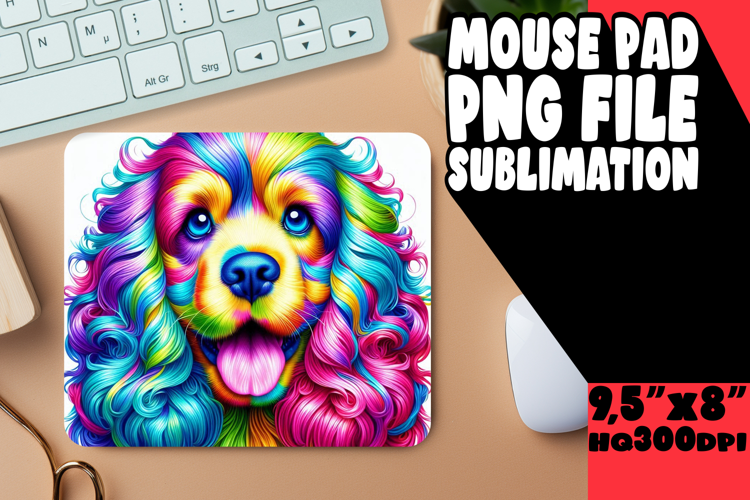 ENCHANTED desk pad Sublimation Style, Dog