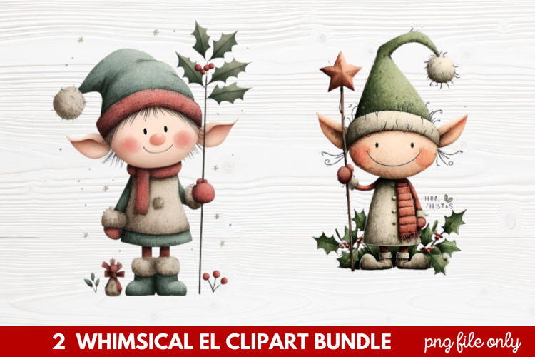 Cute Elf Clipart Image 7