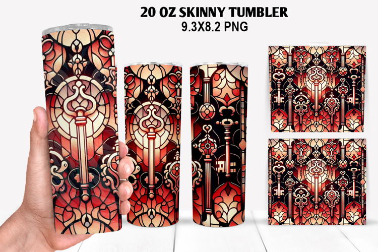 Valentine Skinny Tumbler 20oz Wrap Design, Valentine Tumbler