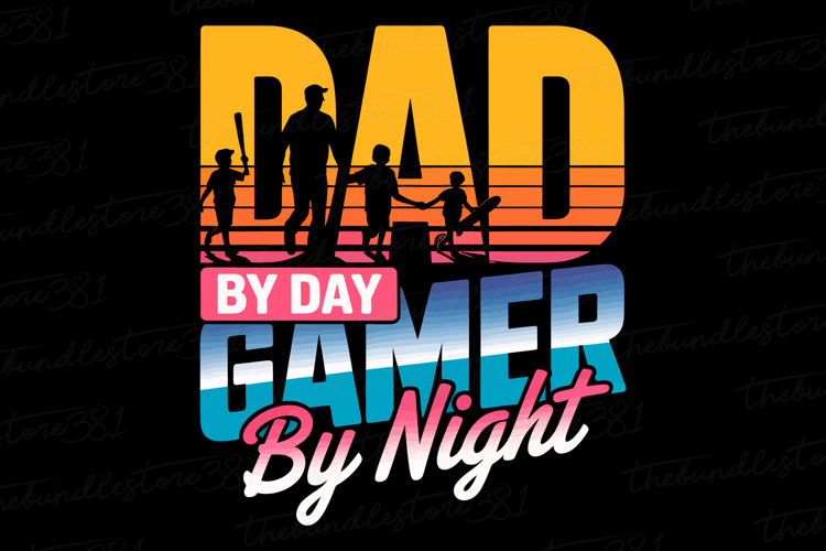 Dad By Day Gamer By Night Svg Image 3