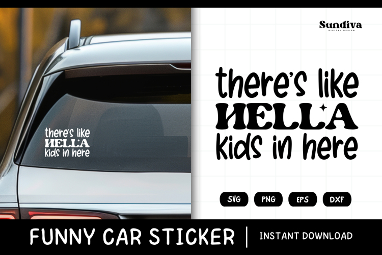 Funny Car Decals SVG Image 20