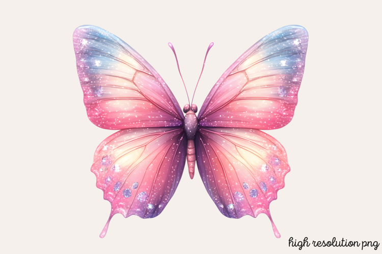 Pink Butterfly Clipart Image 21