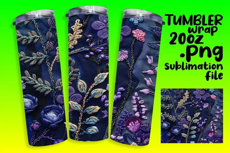 Funky Pattern Sublimation Tumbler Design