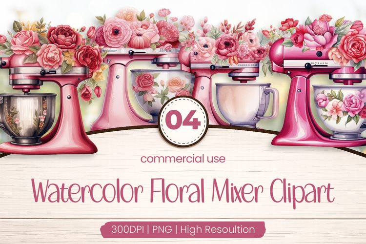 Floral Mixer Clipart PNG
