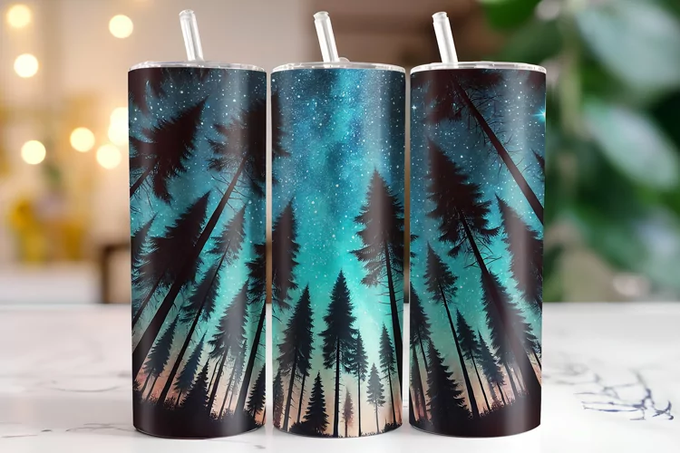 Starry Night Tumbler Wrap | Sublimation | Tumblers