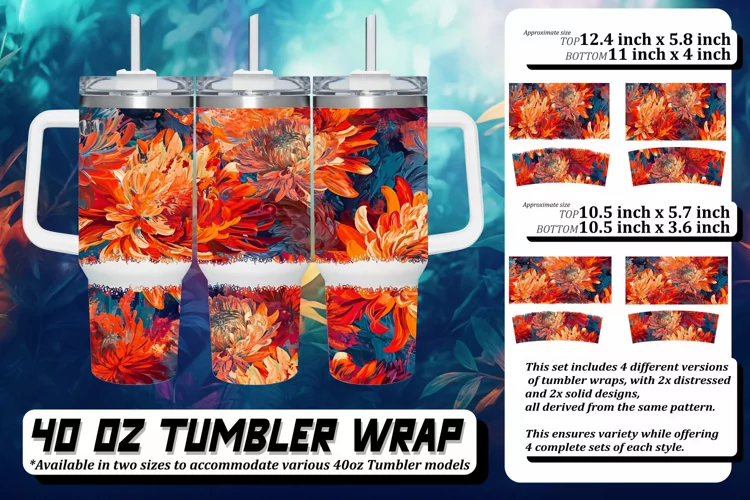 Springtime Radiance Tumbler Wrap 40oz