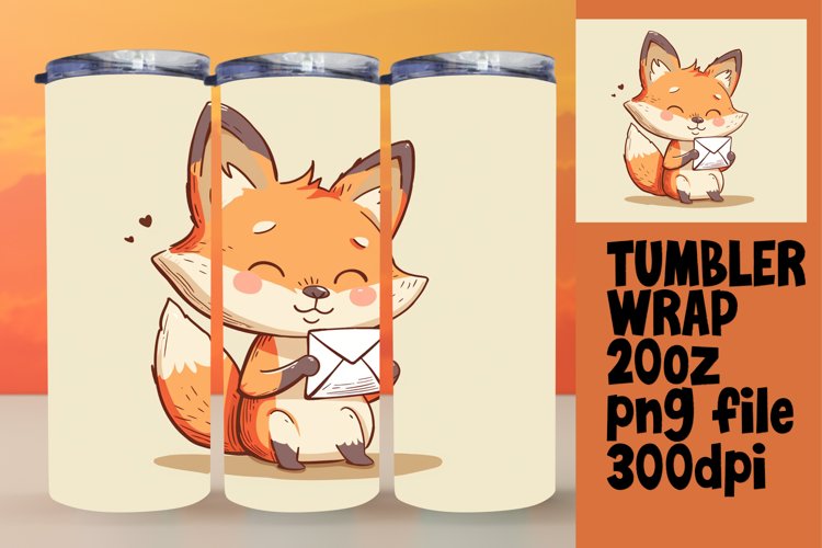 Sweet Animal Portraits Tumbler Sleeve: 20oz example image 1