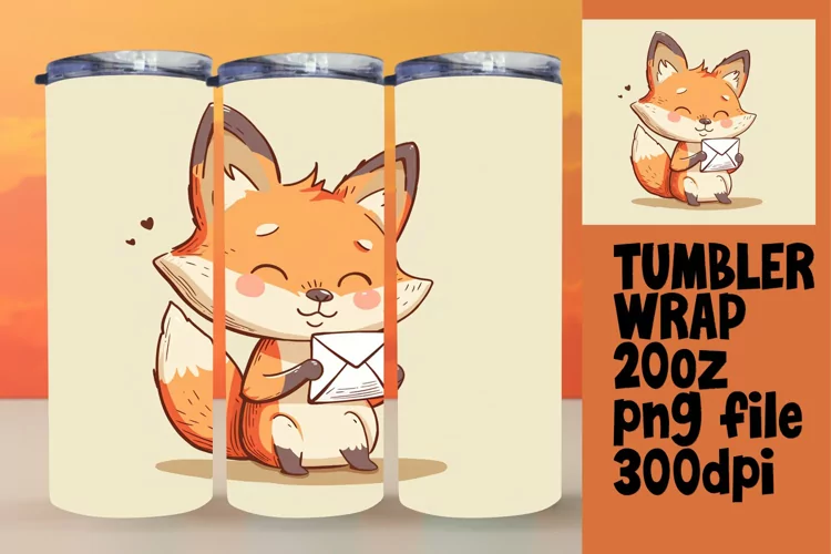 Sweet Animal Portraits Tumbler Sleeve: 20oz