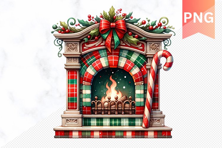 Christmas Fireplace Png Image 12